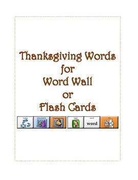 Preview of Thanksgiving Vocabulary Words with LAMP Sequences - WFL - AAC Device