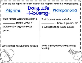 how to draw a pilgrim house