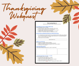 Thanksgiving Webquest
