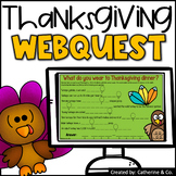Thanksgiving Webquest & Research Activity | November ELA and SS
