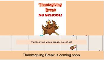 Preview of Thanksgiving Week Break: A Social Story