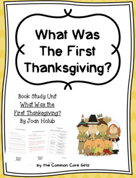 Preview of What Was the First Thanksgiving? Comprehension Questions/Literacy Activities