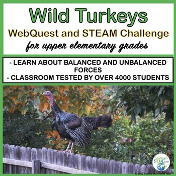 Preview of Thanksgiving Wild Turkeys WebQuest and STEM Challenge