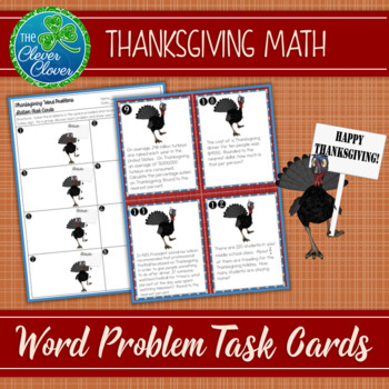 Preview of Thanksgiving Math Word Problems