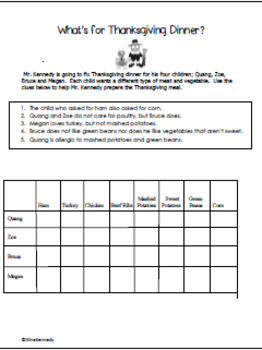 thanksgiving logic puzzles word puzzles brain teasers