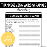 Thanksgiving Word Scramble | Printable & Easel Version