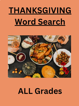 Preview of Thanksgiving Word Search- ALL Ages FREEBIE!!!