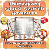 Thanksgiving Word Search Adventure | Fun Activity Workshee