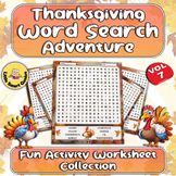 Thanksgiving Word Search Adventure | Fun Activity Workshee