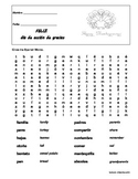 Thanksgiving - Word Search & Answer Key - Middle School