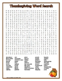 Thanksgiving Word Search Challenge (50 Words)