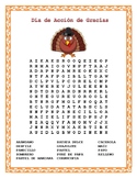 Thanksgiving Word Search & Double Puzzle in Spanish - DAR 