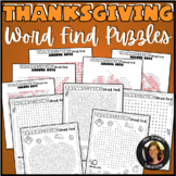 Thanksgiving Word Search Word Find Puzzles