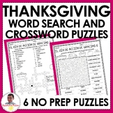 Thanksgiving Word Search and Crossword Puzzles in Spanish