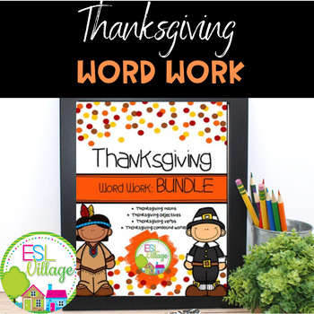 Preview of Thanksgiving Word Work