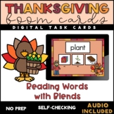 Thanksgiving Words with Consonant Blends - Boom Cards FREEBIE