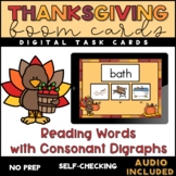 Thanksgiving Words with Digraphs (sh, ch, th) - Boom Cards