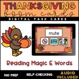 Thanksgiving Words with Magic E - Boom Cards