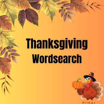 Preview of Thanksgiving Wordsearch