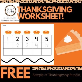 Preview of Thanksgiving Worksheet