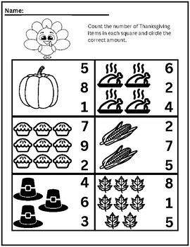 Preview of Thanksgiving Worksheet Bundle