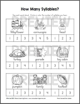 Thanksgiving Worksheets for Kindergarten and First Grade | TpT