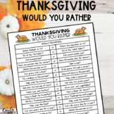 FREE Thanksgiving: Would You Rather?