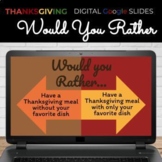 Thanksgiving Would You Rather Game | 100% Digital | Editable