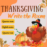 Thanksgiving Write the Room: A Rhythm Scavenger Hunt for E