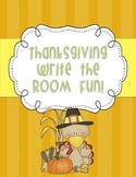 Thanksgiving Write the Room Fun