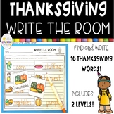 Thanksgiving Write the Room | Sensory Bin Activity