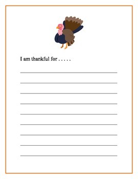 Preview of Thanksgiving Writing