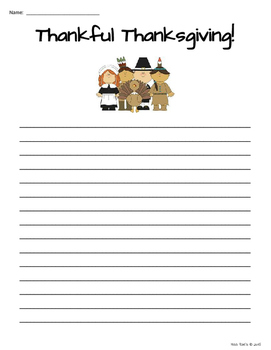 Thanksgiving Writing 1-2-3 - Graphic Organizer, Template, Writing Project