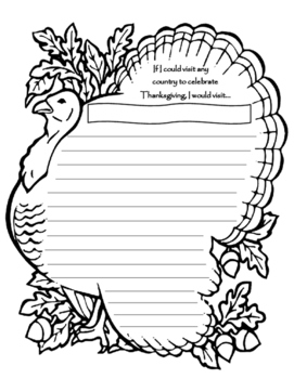 Preview of Thanksgiving Writing