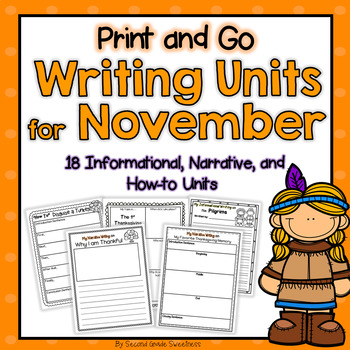 Preview of Thanksgiving Writing Activities Narrative, Informational, and How-to Prompts