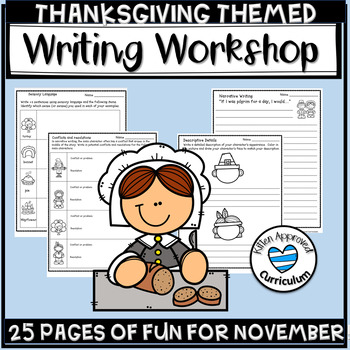Preview of Thanksgiving Writing Activities 3rd, 4th, and 5th Grade