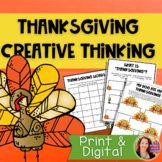 Thanksgiving Writing Activities | Creative Thinking | PRIN