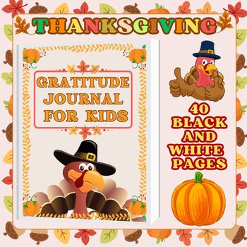 Preview of Thanksgiving Writing Activities & Prompts | Gratitude Journal For Kids