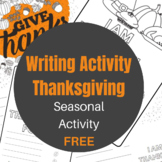 Thanksgiving Writing Activity