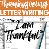 Middle School English ELA Thanksgiving Activity! Letter Wr