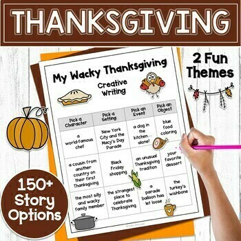 Preview of Thanksgiving Writing Activity | Middle School Narrative Writing for Thanksgiving