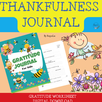 Preview of Thanksgiving Writing Activity Thankfulness Gratitude Journal