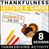 Thanksgiving Thankfulness Letters Writing Coloring Gratitu