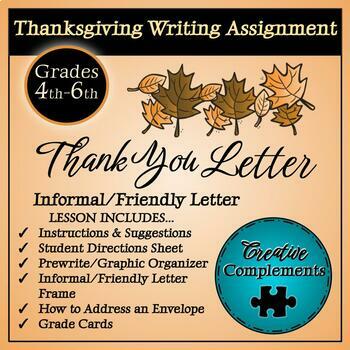 thanksgiving assignment for high school students