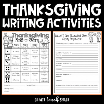 thanksgiving writing assignments 5th grade