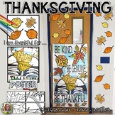 Thanksgiving Writing, Autumn Collaborative Classroom Door 