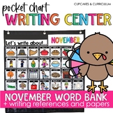 Thanksgiving Writing Center for November Vocabulary Words 