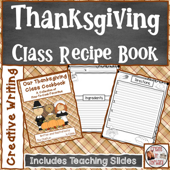 Preview of Thanksgiving Writing Class Cookbook