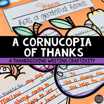 Preview of Thanksgiving Writing Craft - Cornucopia Craft - November Writing