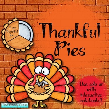 Preview of Thanksgiving Writing Craft: Thankful Pie Activity